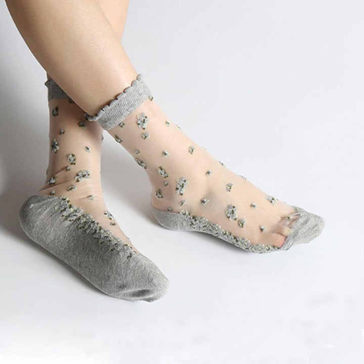 Ultrathin Lace Socks Pastel Kitten