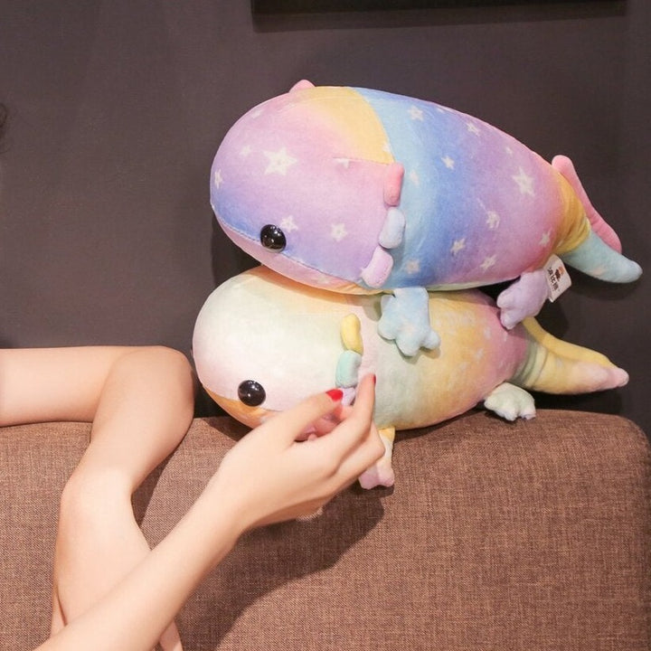 Colorful Axolotl Plush Toys Pastel Kitten