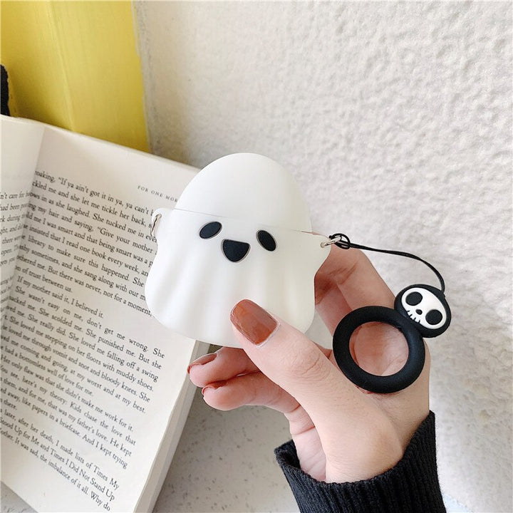 Cute Ghost Case For Apple AirPods Pastel Kitten