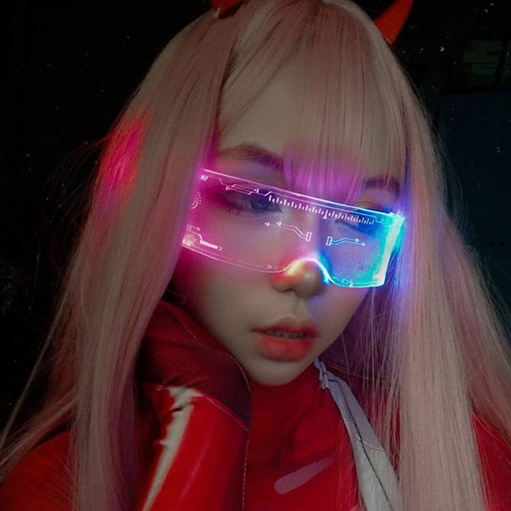 LED Luminous Sunglasses Pastel Kitten