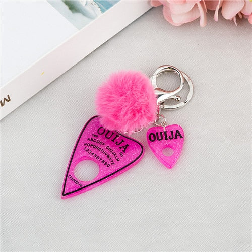 Pompom Charms Keychain Pastel Kitten