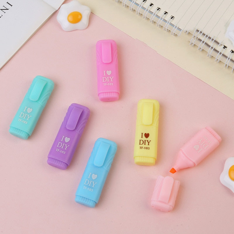 Cute Mini Markers Sets - Pastel Kitten