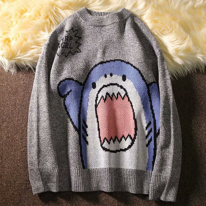 Kawaii Shark Sweater Pastel Kitten