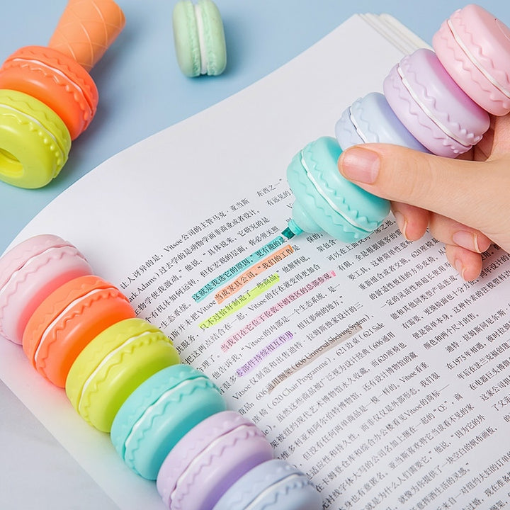 Macaron Cake Markers Pastel Kitten