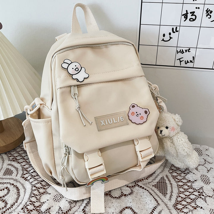 Cute Small Backpack Pastel Kitten