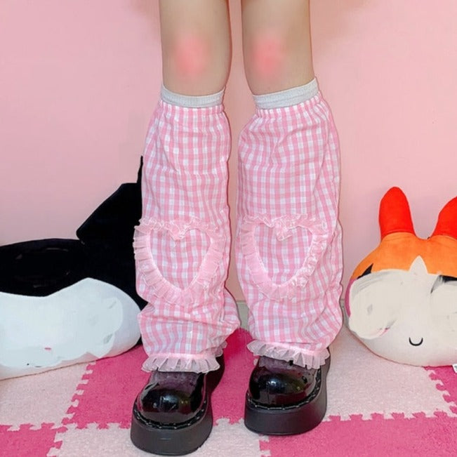 Kawaii Harajuku Leg Warmers Pastel Kitten
