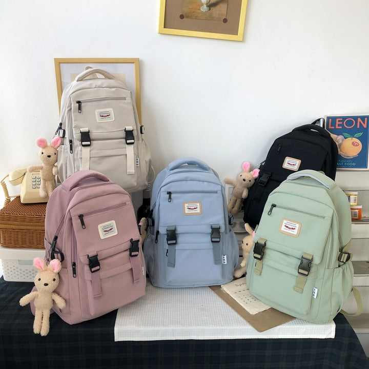 Nylon Travel Backpack Pastel Kitten