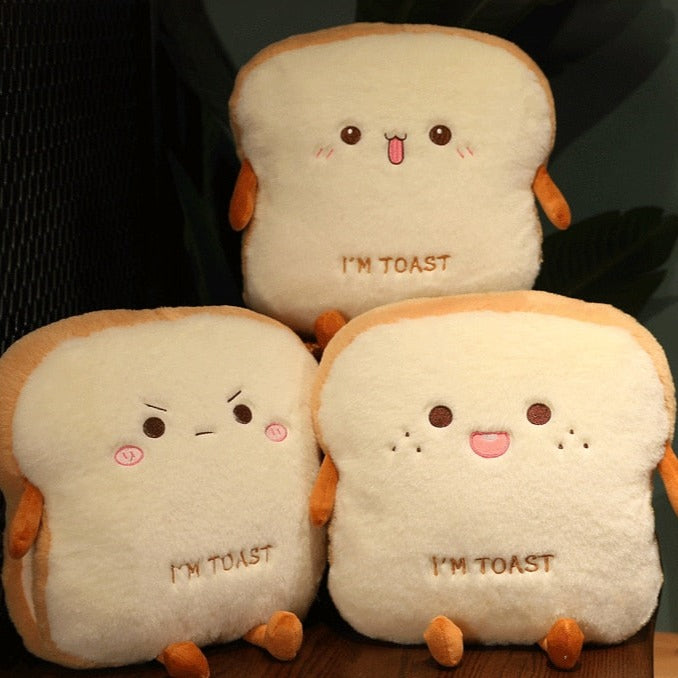 Plush Bread Pillow Toys Pastel Kitten