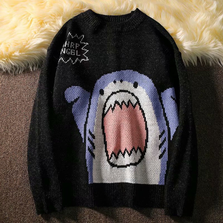 Kawaii Shark Sweater Pastel Kitten