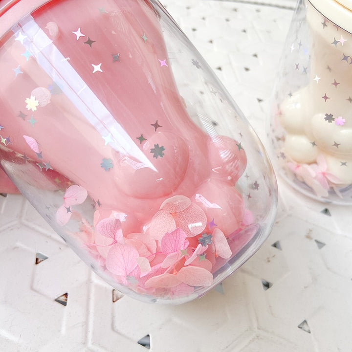 Cat Ears Bottle Cup Pastel Kitten