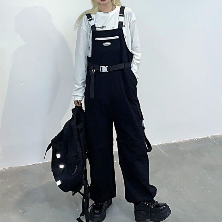 Techwear Streetstyle Overalls Pastel Kitten