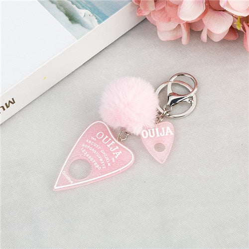 Pompom Charms Keychain Pastel Kitten