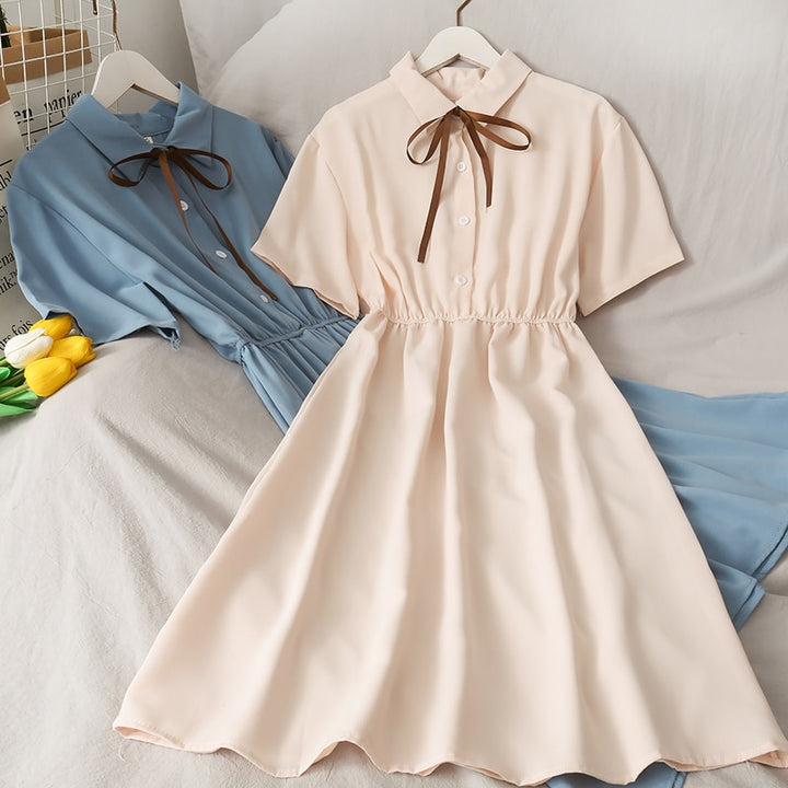 Harajuku Cottagecore Kawaii Dress Pastel Kitten