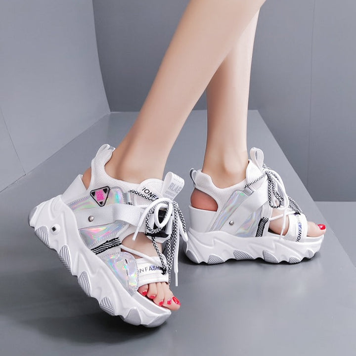 Harajuku Chunky Platform Sandals Pastel Kitten