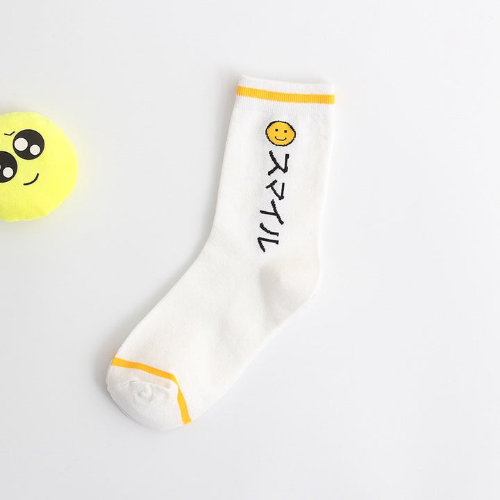 Japanese Harajuku Socks Pastel Kitten