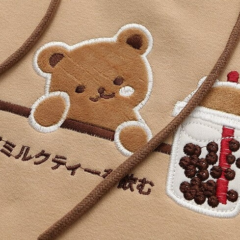 Harajuku Cute Bear Hoodie Pastel Kitten