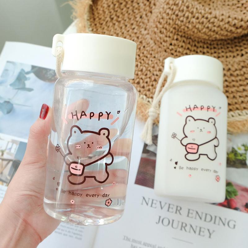 Ulzzang Girl Water Bottle - Pastel Kitten