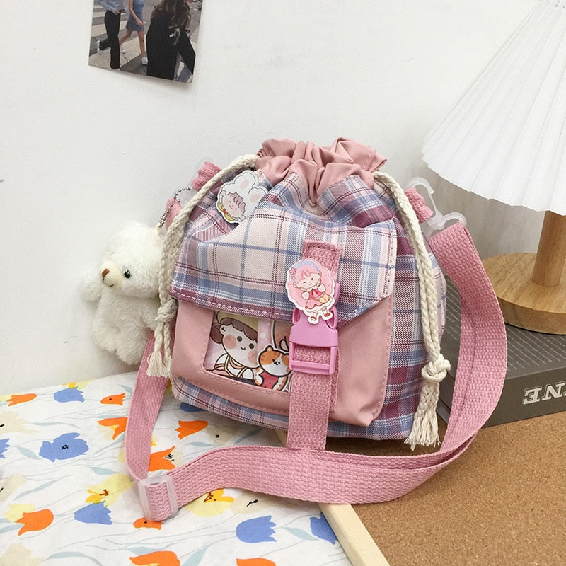 Japanese School Bag Set - Pastel Kitten