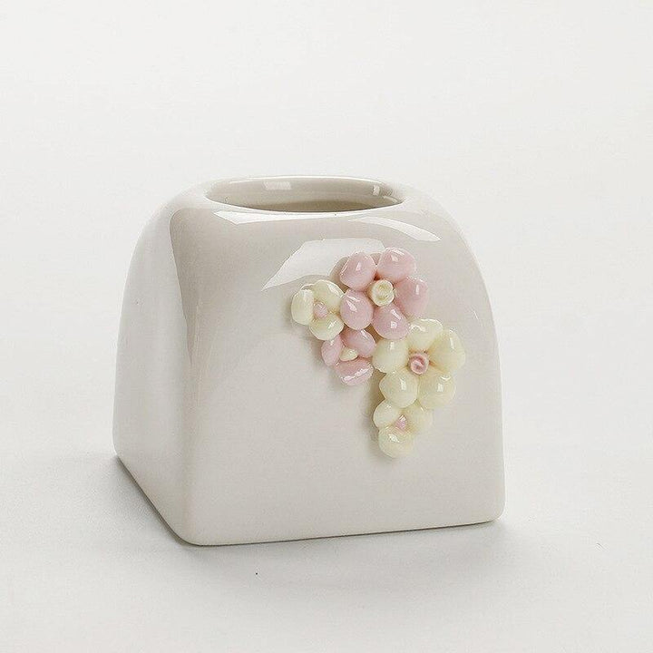 Ceramic Flower Pot Pastel Kitten