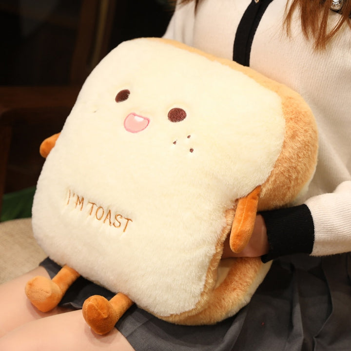 Plush Bread Pillow Toys Pastel Kitten