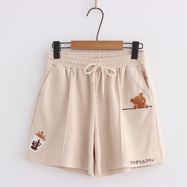 Kawaii Bear Shorts Pastel Kitten