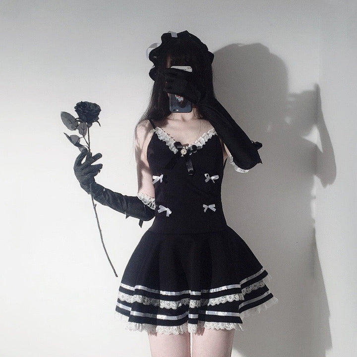 Gothic Maid Cosplay Costume Pastel Kitten