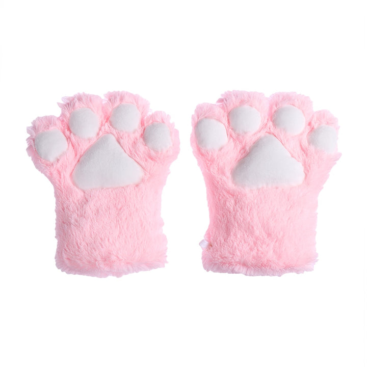 Soft Kitten Paw Warm Gloves Pastel Kitten