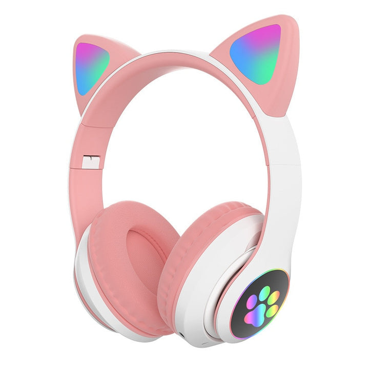 Cute Cat Ears Headphones Pastel Kitten