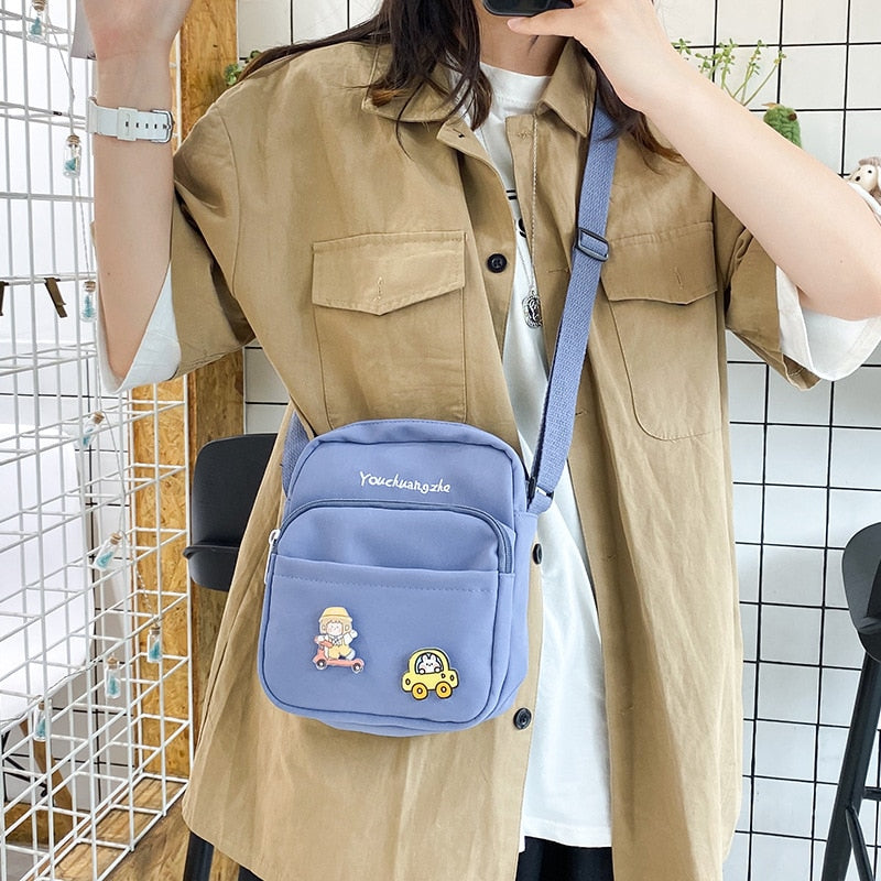 Ulzzang Girl Shoulder Bag - Pastel Kitten