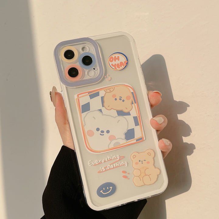 Kawaii Chocolate Bear Case for iPhone Pastel Kitten