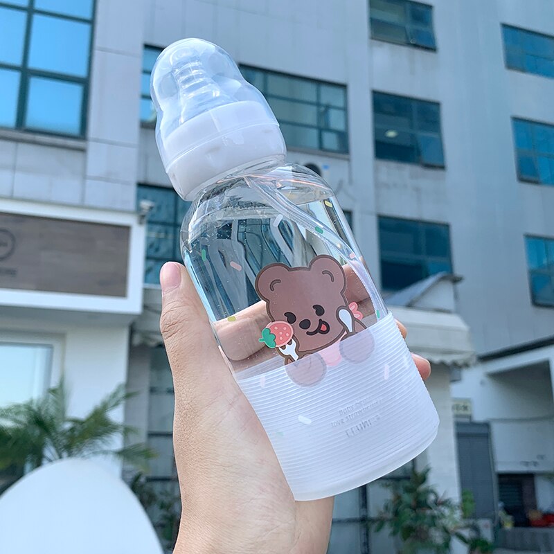 Ulzzang Girl Water Bottle - Pastel Kitten