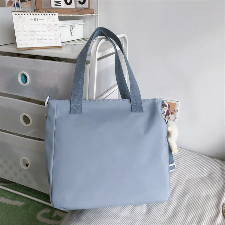 Nylon Patchwork Tote Bag Pastel Kitten