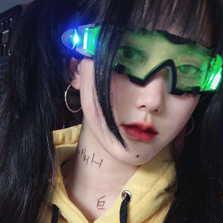 Cyberpunk LED Glasses Pastel Kitten