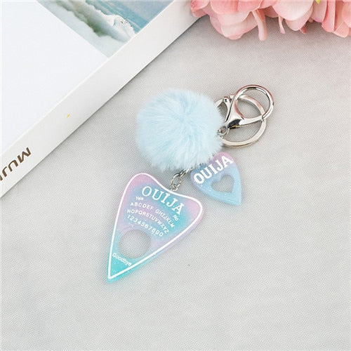 Pompom Charms Keychain Pastel Kitten