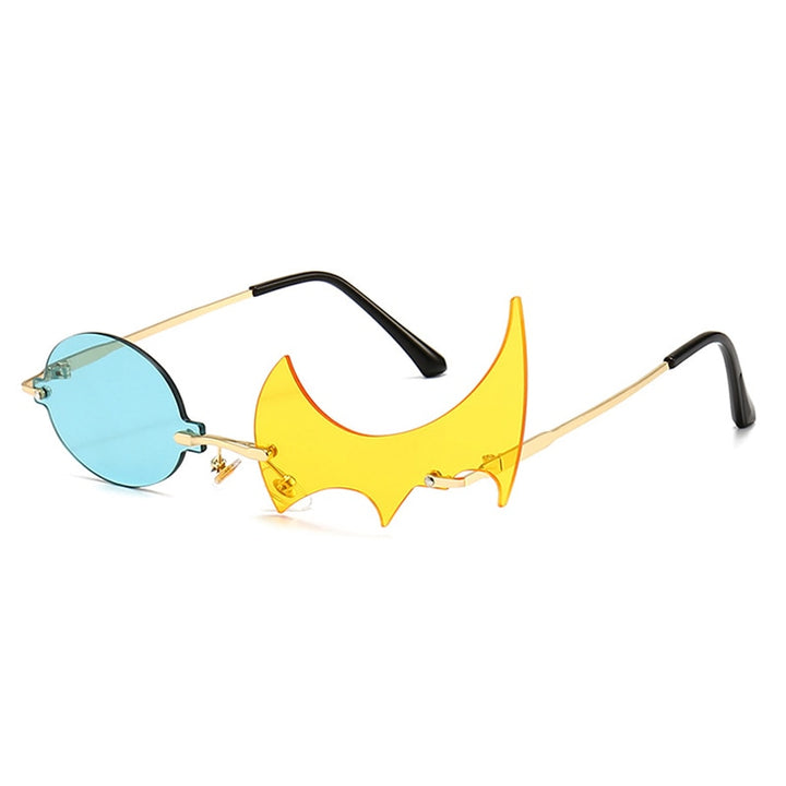 Rimless Shape Sunglasses Pastel Kitten
