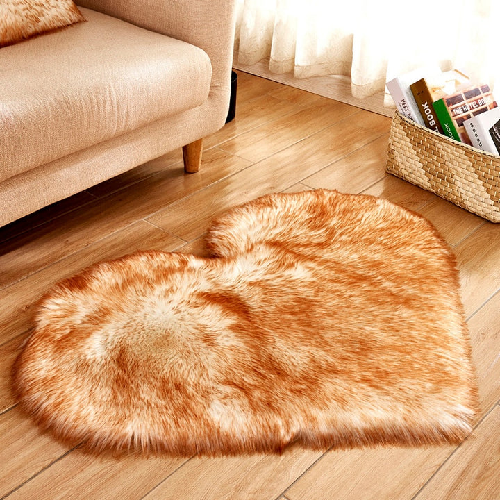 Heart Shape Carpet Pastel Kitten