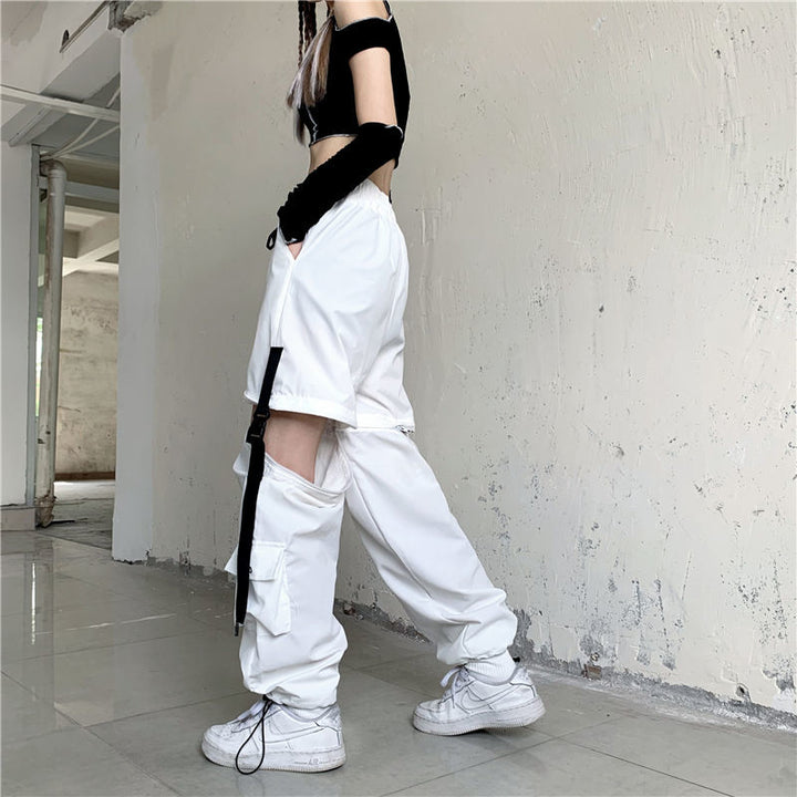 Techwear Harajuku Style Pants Pastel Kitten