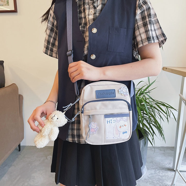 Japanese Aesthetic Shoulder Bag Pastel Kitten