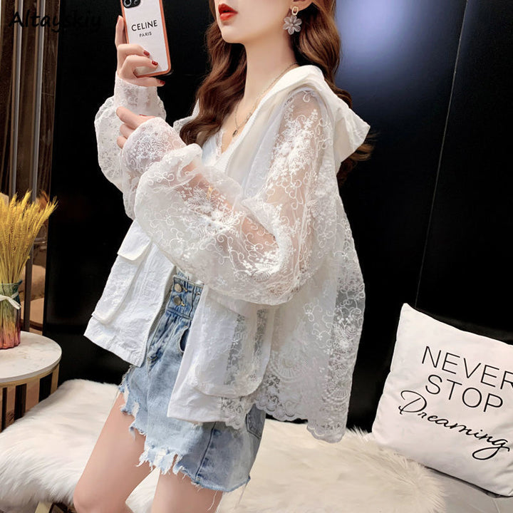 Korean Fashion Thin Summer Jacket Pastel Kitten
