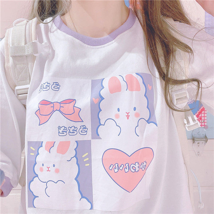 Kawaii Aesthetic T-shirt Pastel Kitten