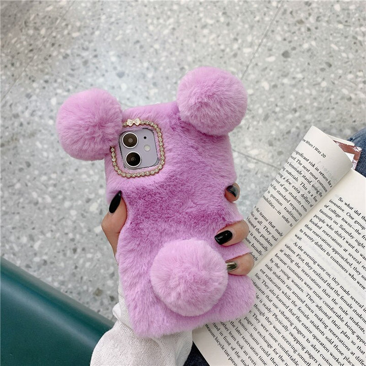 Fluffy Plush Case For Xiaomi Pastel Kitten