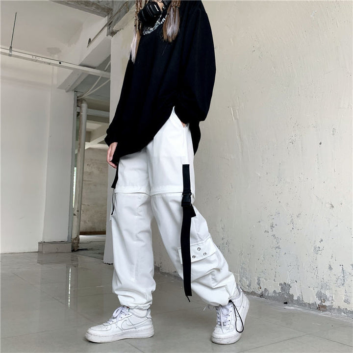 Techwear Harajuku Style Pants Pastel Kitten