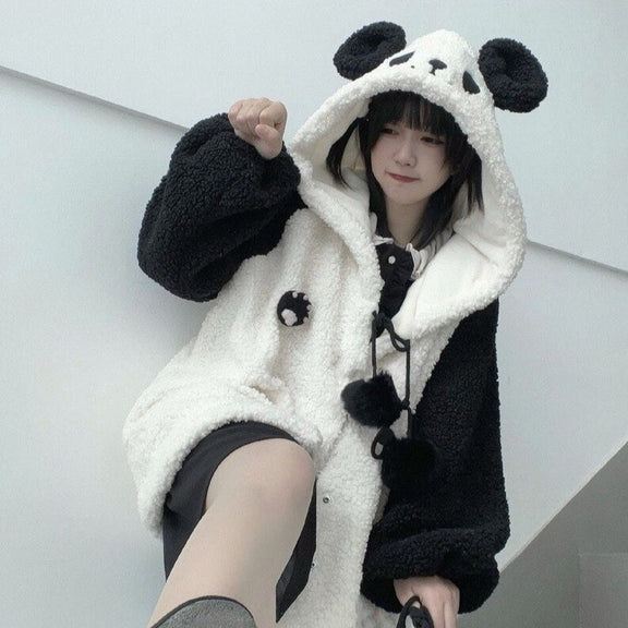 Kawaii Panda Japanese Hoodies - Pastel Kitten