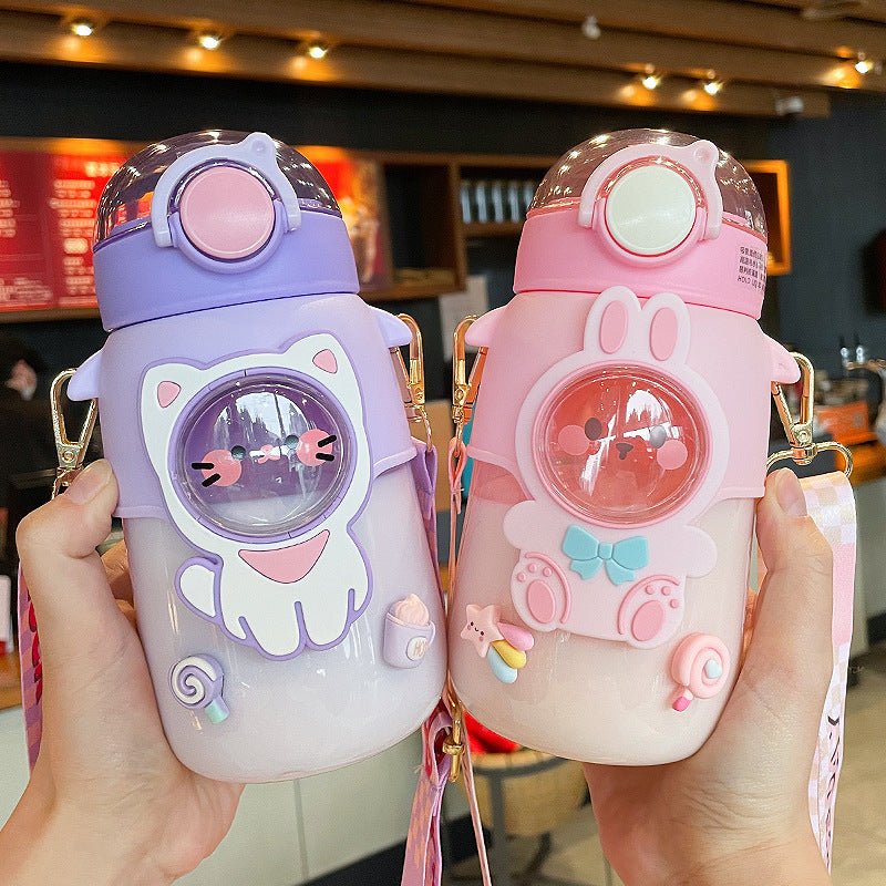 Ulzzang Girl Water Bottle - Pastel Kitten  Girls water bottles, Bottle, Water  bottle