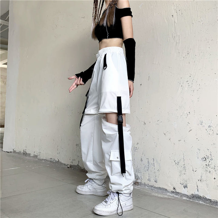 Techwear Harajuku Style Pants Pastel Kitten