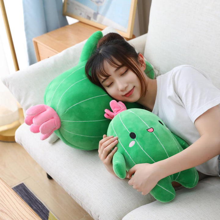 Kawaii Cactus Plush Toys Pastel Kitten