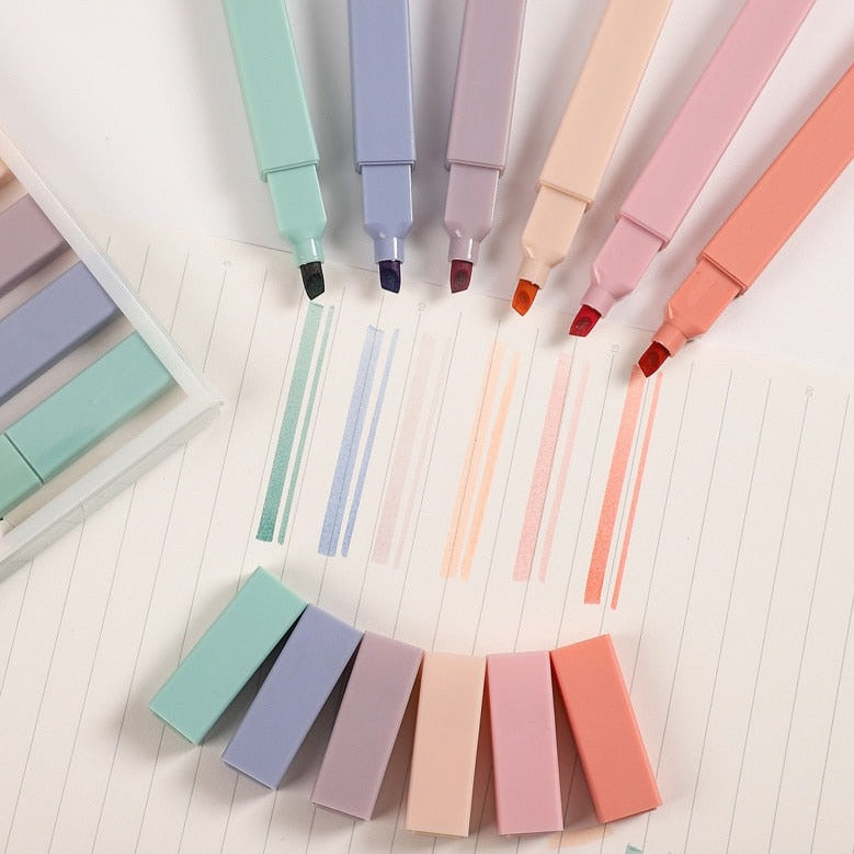 Cute Mini Markers Sets - Pastel Kitten