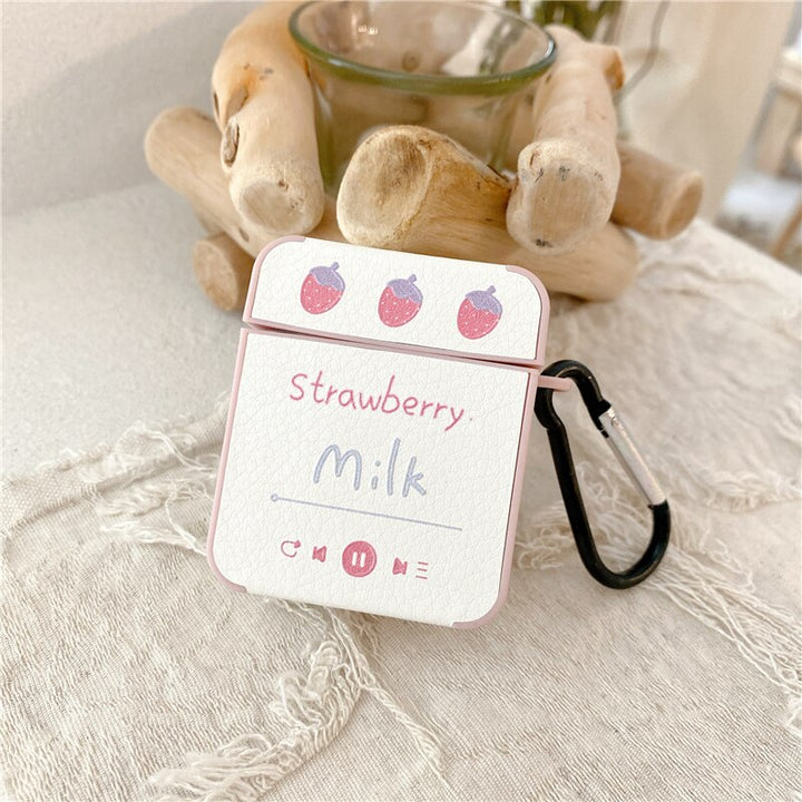 Strawberry Case for AirPods Pastel Kitten