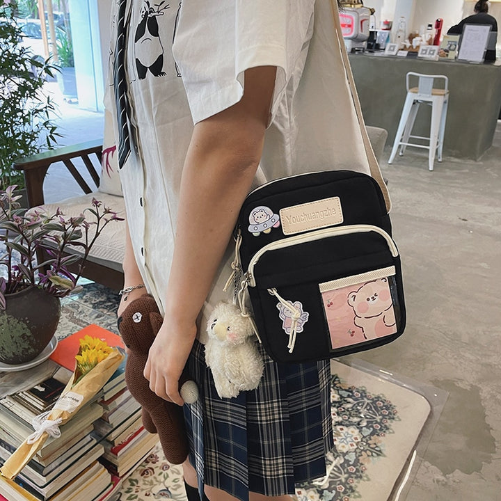 Japanese Aesthetic Shoulder Bag Pastel Kitten