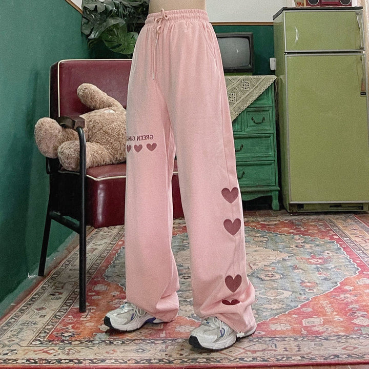 Korean Fashion Oversized Pants Pastel Kitten
